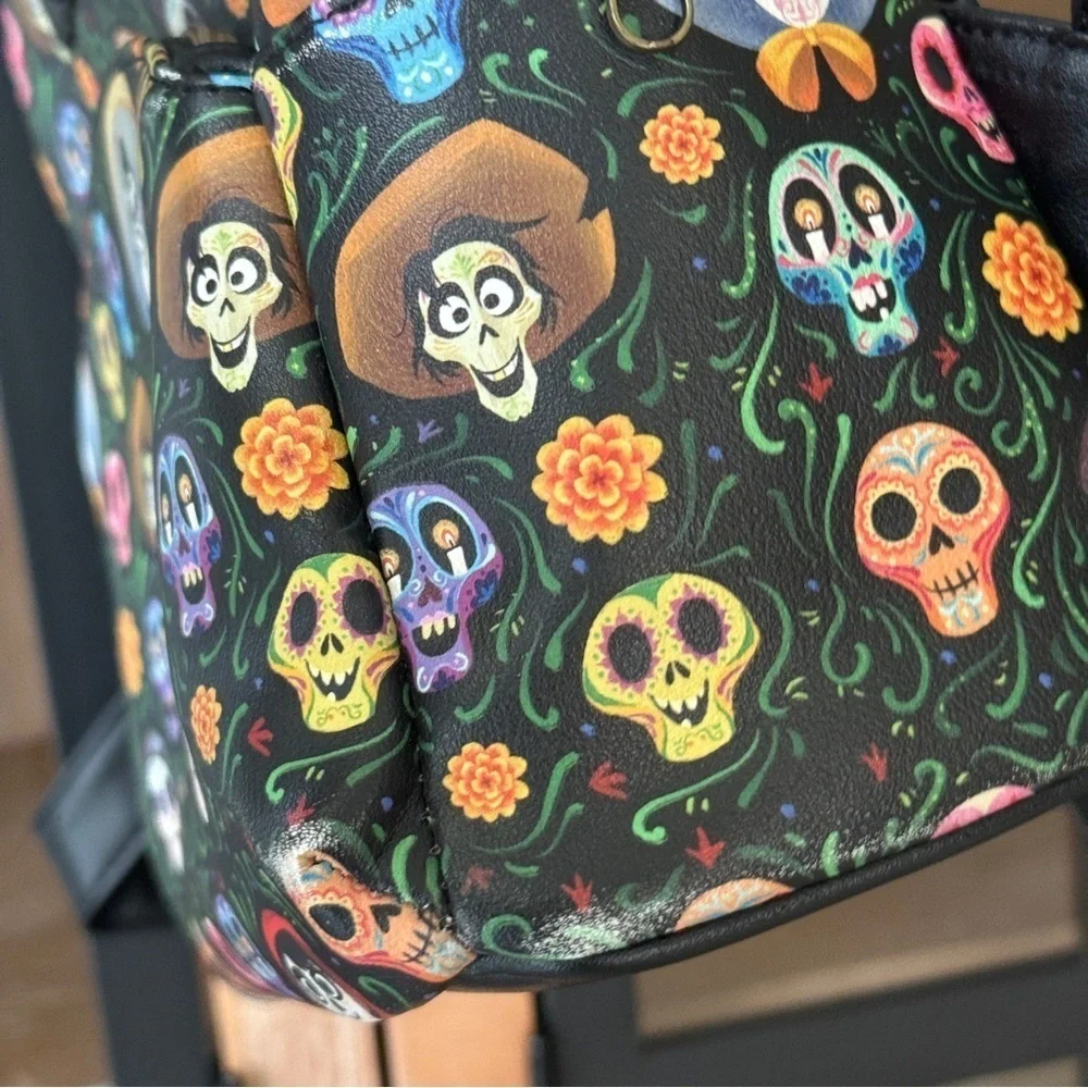 Loungefly Disney Pixar Coco Skulls Mini Backpack dia de los muertos halloween